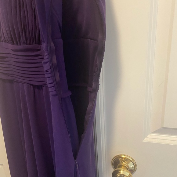 Purple sleeveless high-low dress by Sangria, size 10, built-in … - Picture 5 of 12